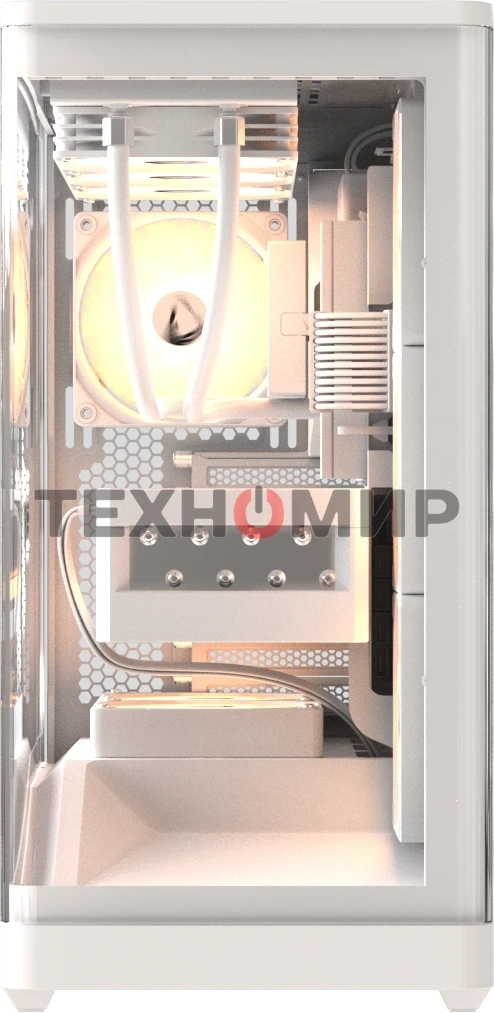 Компьютерный корпус Formula V Line Crystal U9 PA White, ATX, TYPE-C*1, USB3.0*2, Curved Glass, SIDE 3x PERFORMANCE ARGB, REAR 1x PERFORMANCE ARGB