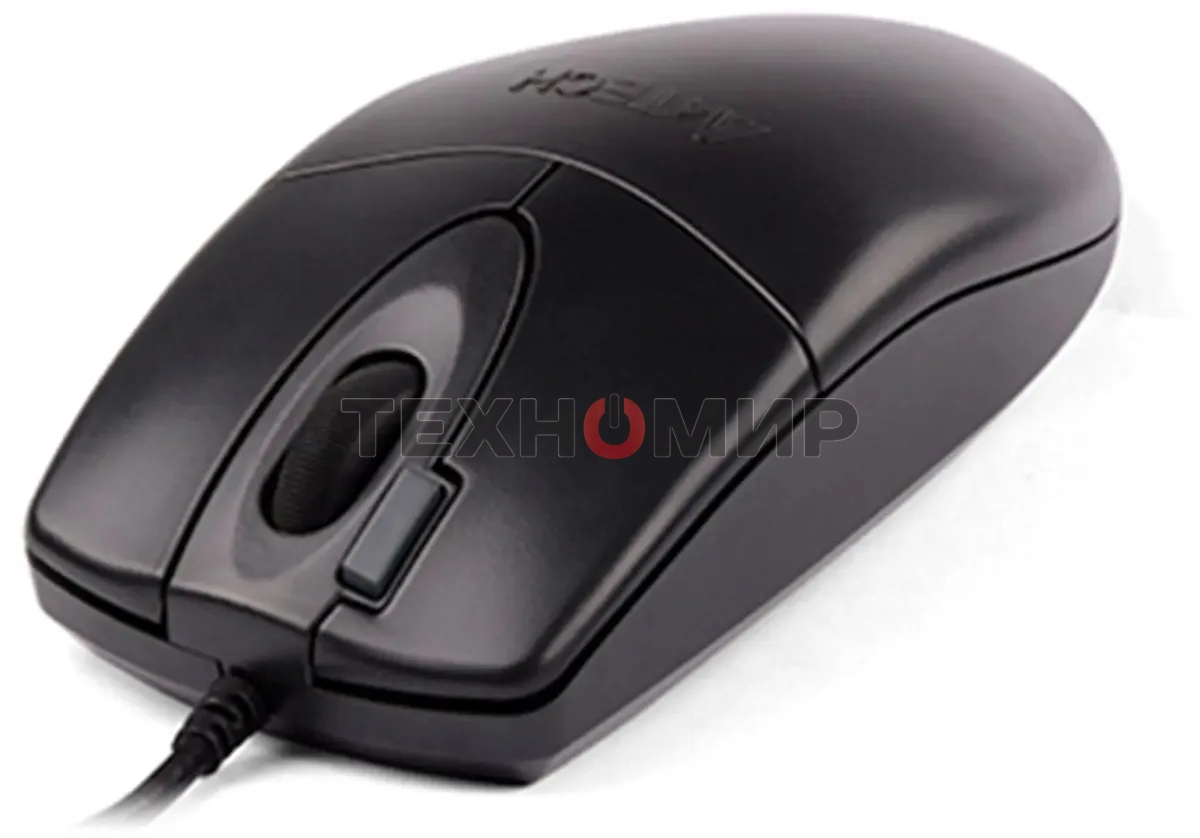 Мышь проводная A4Tech OP-620DS черный, 1000 dpi, USB, кнопки - 4