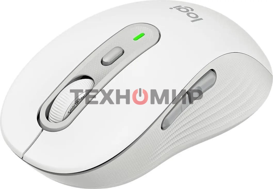 Мышь беспроводная Logitech M750 белый, 4000 dpi, радиоканал, Bluetooth, USB, кнопки - 5