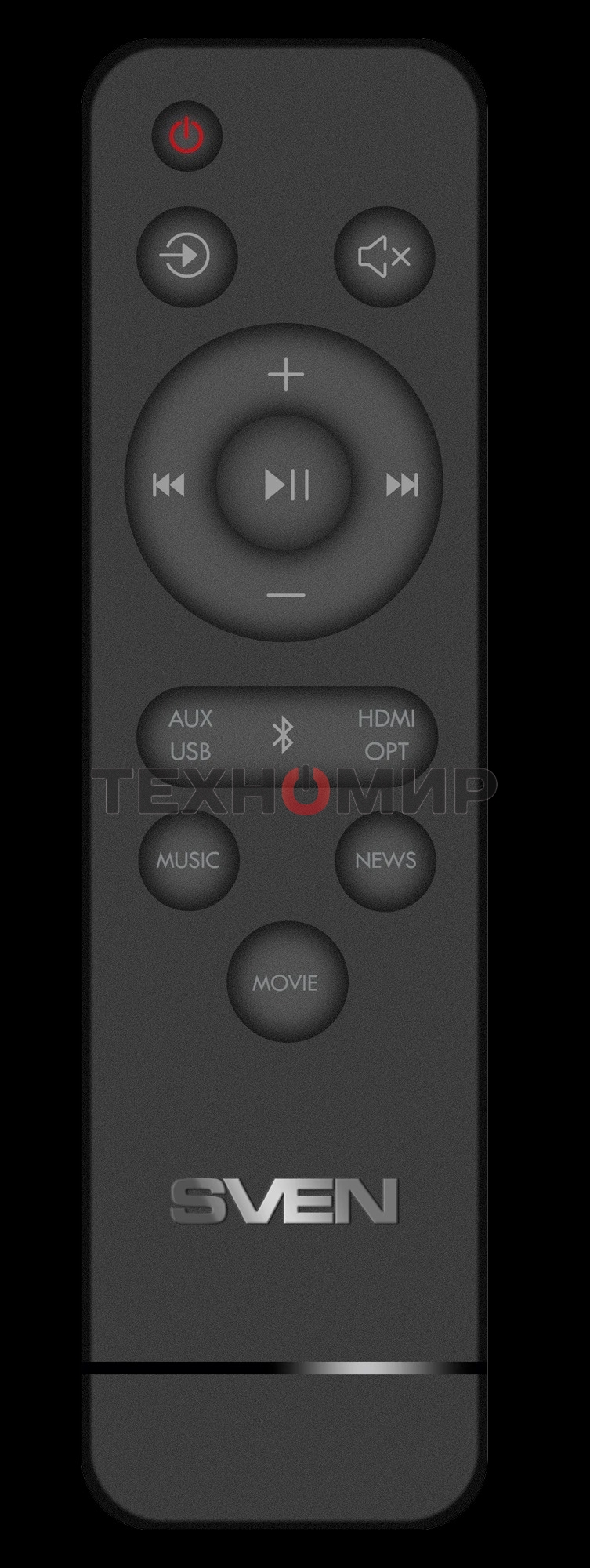 Саундбар SVEN SB-2055, черный, (80 Вт, Bluetooth, HDMI, ПДУ, Optical, USB, дисплей)