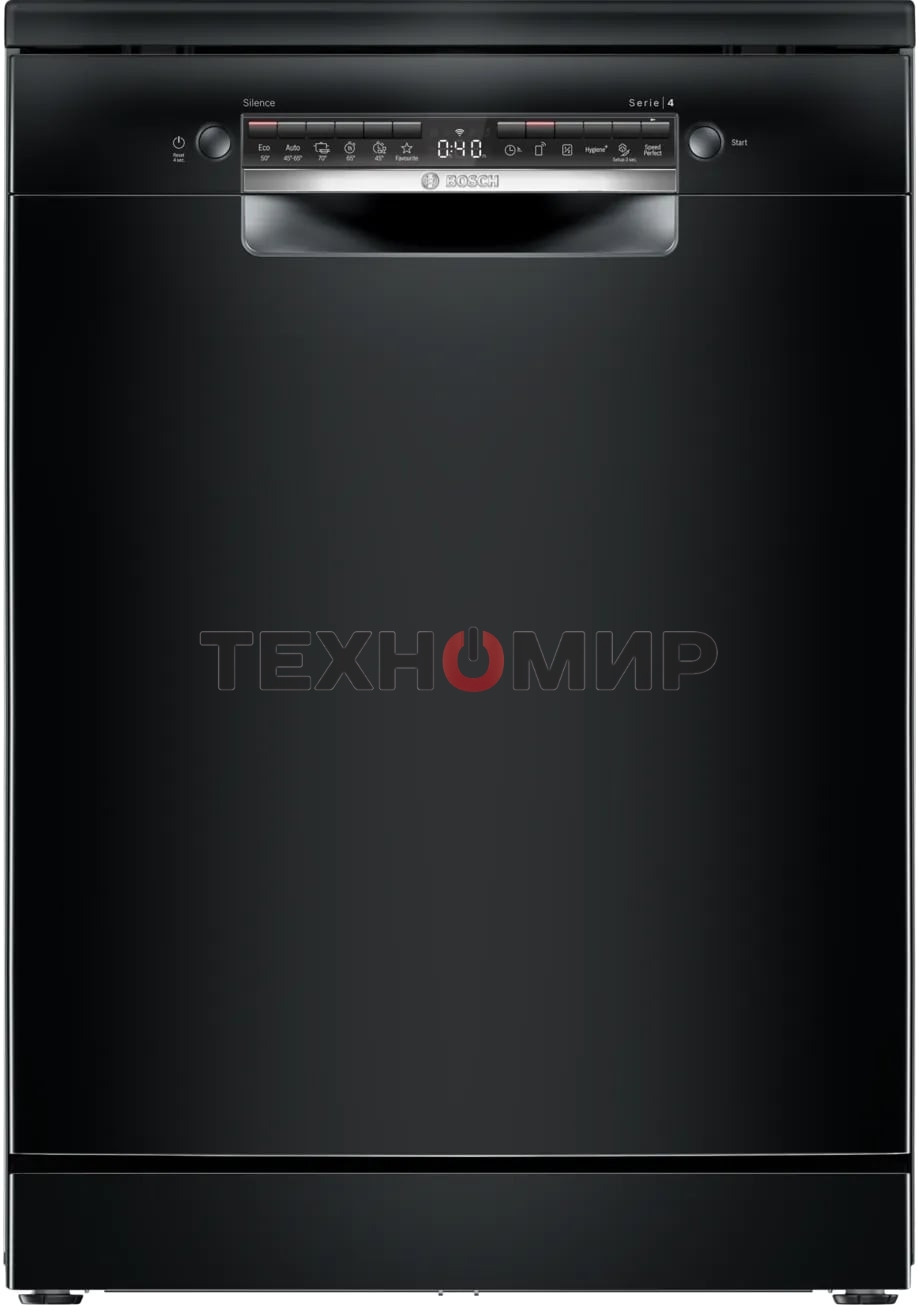 Посудомоечная машина Bosch SMS4IMB62Q, чёрный, 60 см, 13 компл., сушка теплообменник, 50 дБ, класс A