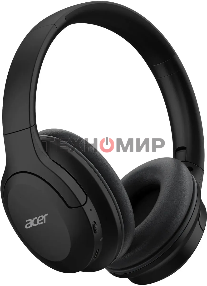 Беспроводные/проводные наушники Acer OHR304 черный, полноформатные, Bluetooth + проводной, активное шумоподавление