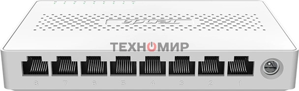 Коммутатор неуправляемый Tenda SM108, 8 портов, 8x2,5Gbит/с, настольный, пластиковый корпус