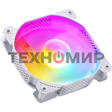 Вентилятор для корпуса Aerocool/Formula Cosmic 12WH ARPW ARGb белый, 120 мм, 1500 об/мин, 26.8 дБ, 4 pin