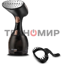 Отпариватель Vitek VT-2440 черный/золотистый, 1500 Вт, 32 г/мин, 270 мл
