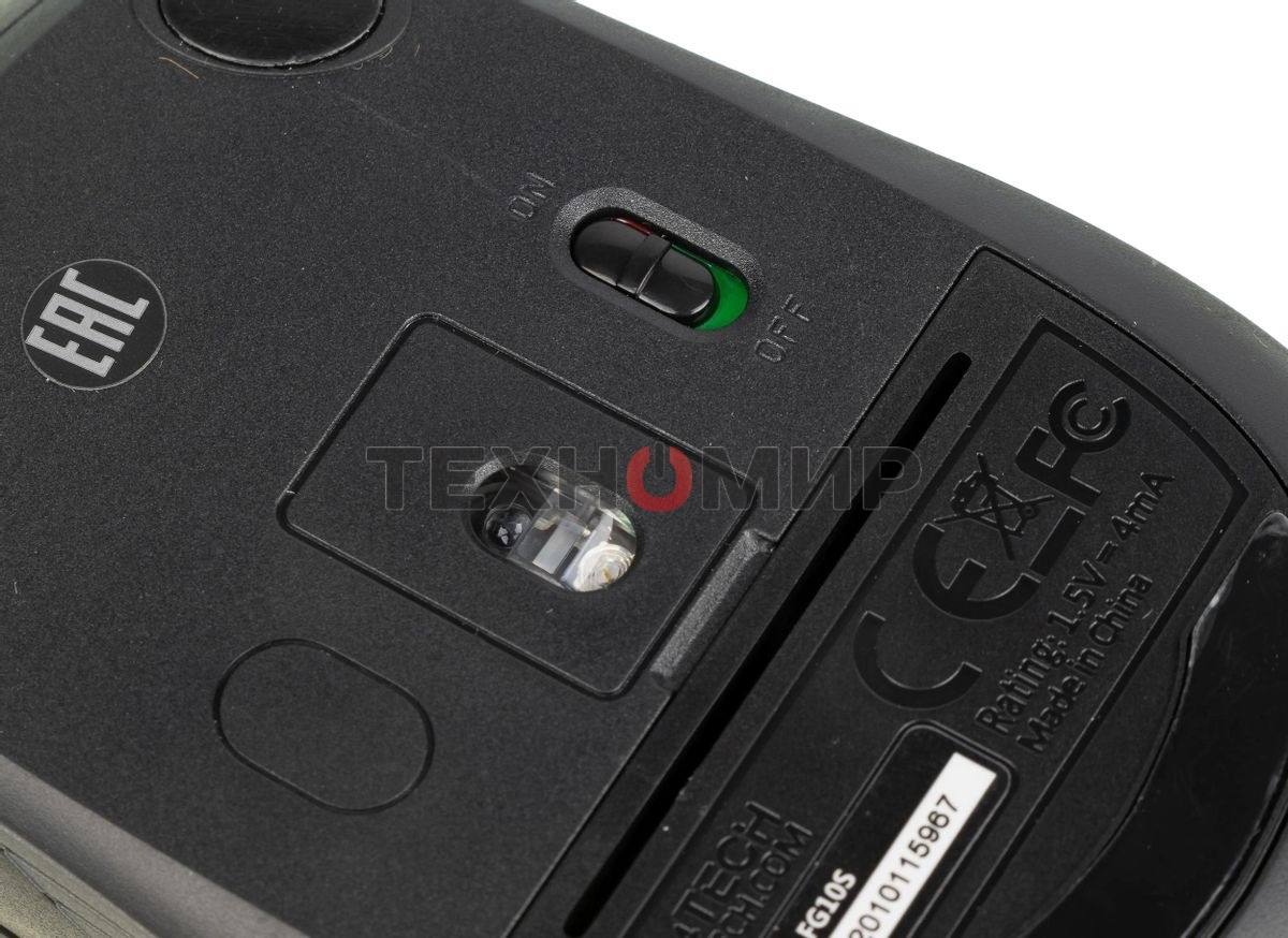 Мышь беспроводная A4Tech Fstyler FG10S черный/серый, 2000 dpi, радиоканал, USB, кнопки - 4