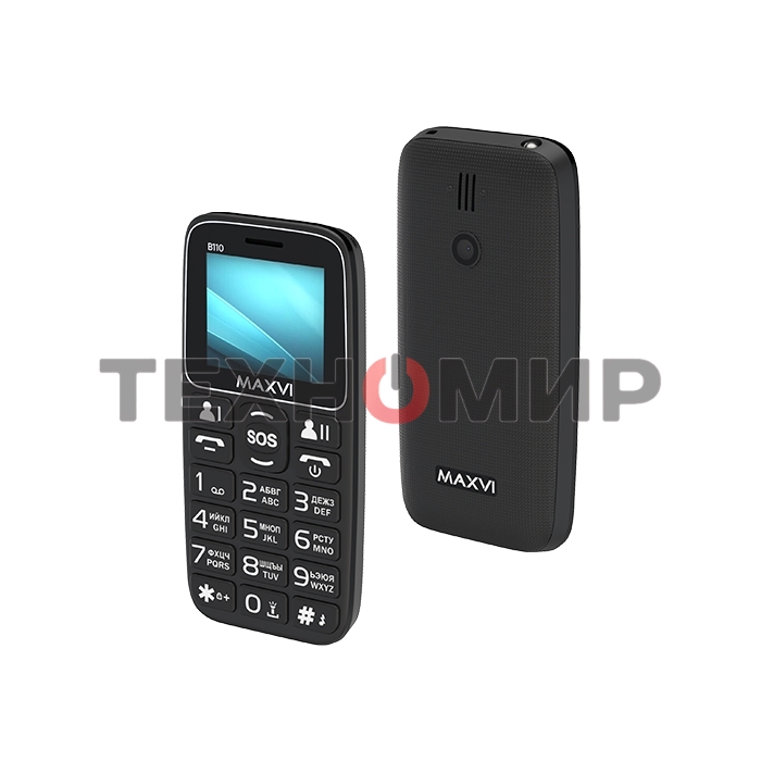 Мобильный телефон Maxvi B110 черный