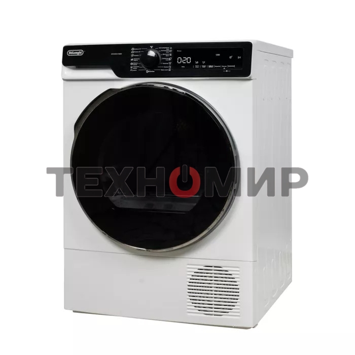 Сушильная машина Delonghi DTD 8105 Н FABIO белый, 8 кг, сушка - конденсационная, программ - 15, 59.6 x 84.5 x 56.5 см