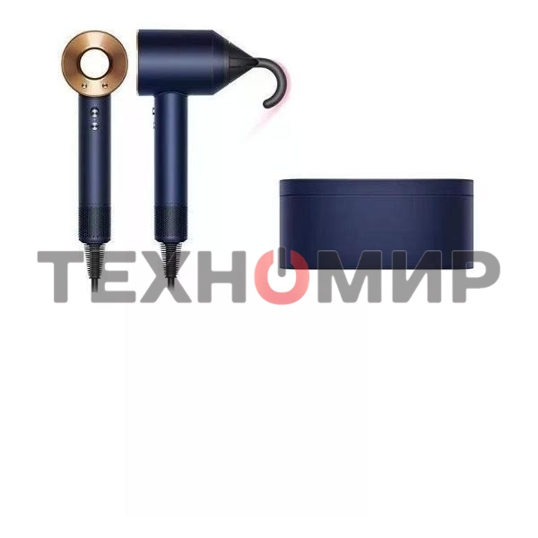 Фен Dyson Supersonic HD08 синий/медный, 1600 Вт, компактный, ионизация