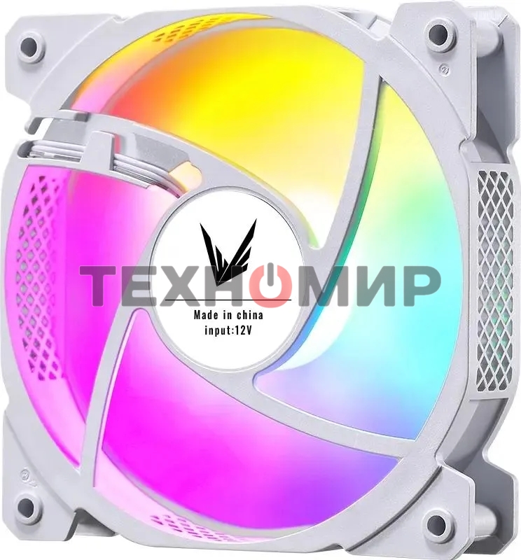 Вентилятор для корпуса Aerocool/Formula Cosmic 12WH FR RGb белый, 120 мм, 1100 об/мин, 22.3 дБ, 4 pin