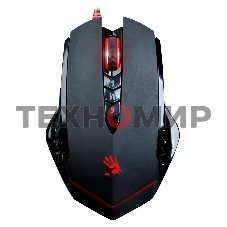 Мышь проводная A4Tech Bloody V8M Max черный, 12000 dpi, USB, кнопки - 10