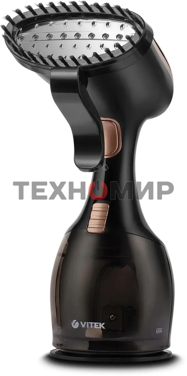 Отпариватель Vitek VT-2440 черный/золотистый, 1500 Вт, 32 г/мин, 270 мл