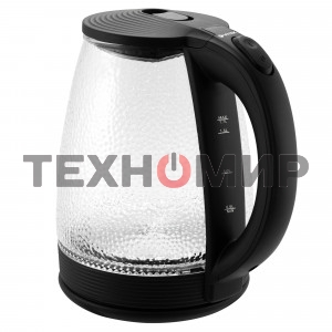 Чайник электрический Vitek VT-7003 1.7 л, 2200 Вт, стекло, черный