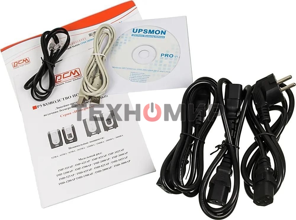 Источник бесперебойного питания Powercom Imperial IMP-625AP 375Вт 625ВА черный