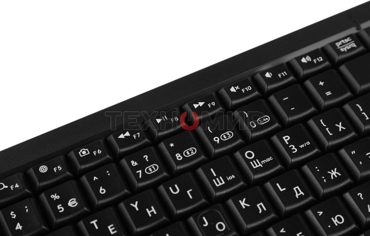 Клавиатура беспроводная A4Tech Fstyler FBK11, USB, Bluetooth/Радиоканал, черный/серый