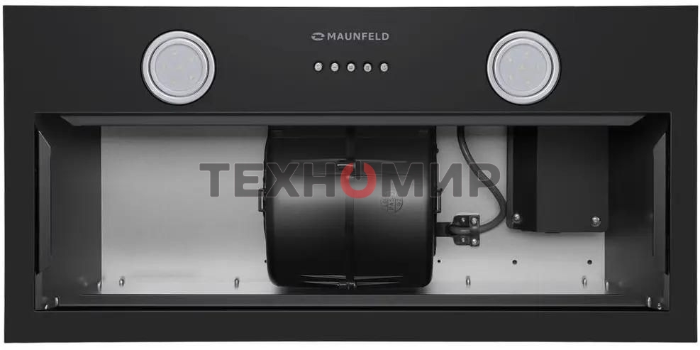 Вытяжка встраиваемая Maunfeld THAMES 601PM черный, 60 см, 850 куб. м/ч, 44 дБ