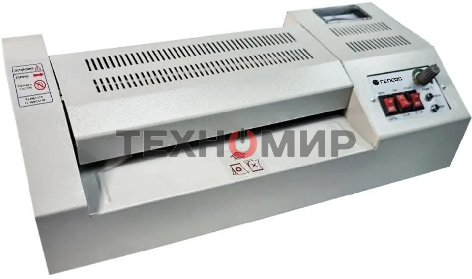 Ламинатор Гелеос ЛМ A4 Про, А4, 2х250 (пленка 60-250мкм), 620 мм/мин, 4 вала, реверс, металл. корпус, мах толщина 2мм