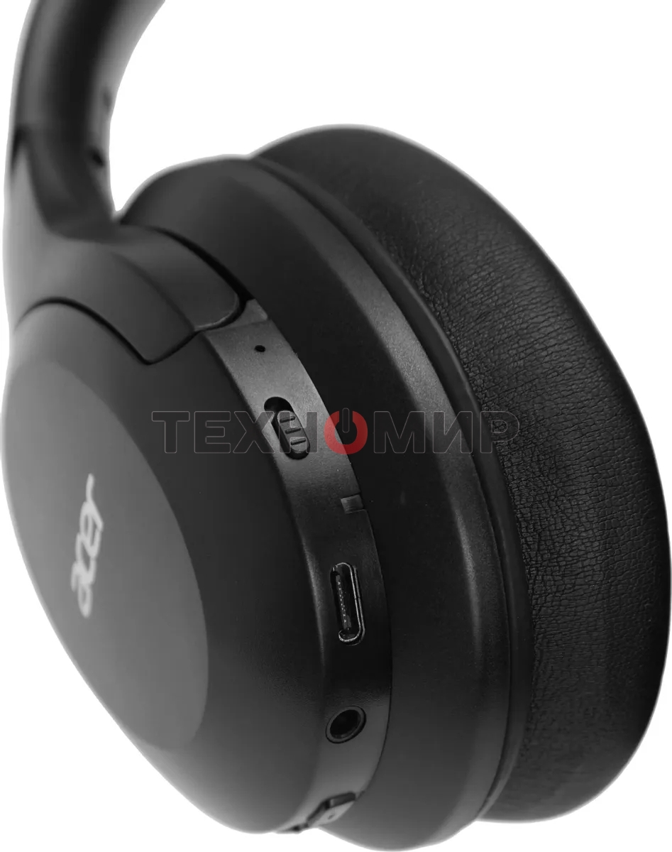 Беспроводные/проводные наушники Acer OHR304 черный, полноформатные, Bluetooth + проводной, активное шумоподавление