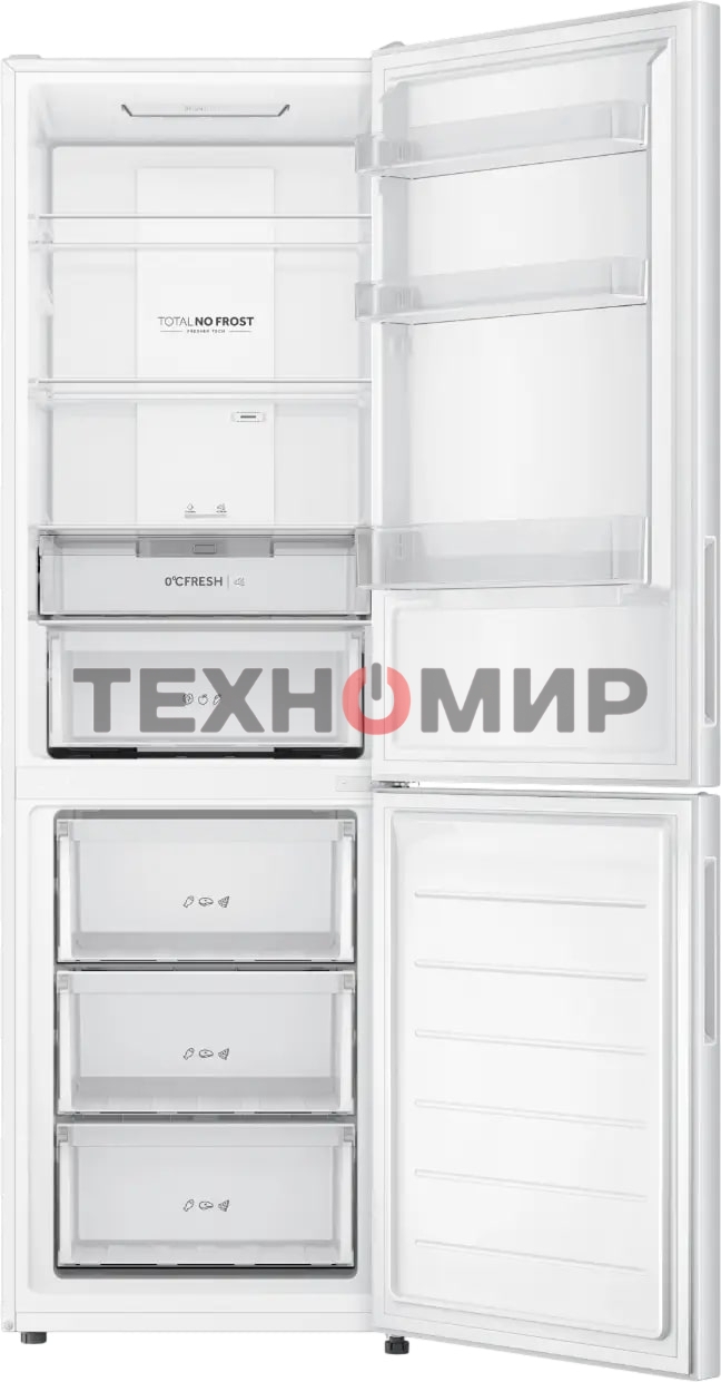 Холодильник Haier CEF536CWG белый двухкамерный 240/105 л морозилка снизу, No Frost