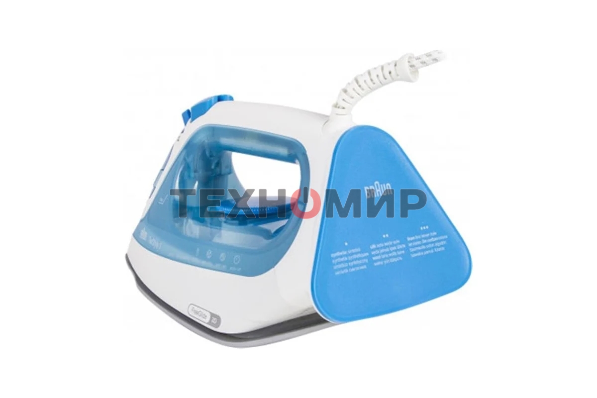 Утюг Braun SI3053BL голубой/белый, 2400 Вт, 45 г/мин, 170 г/мин, 270 мл