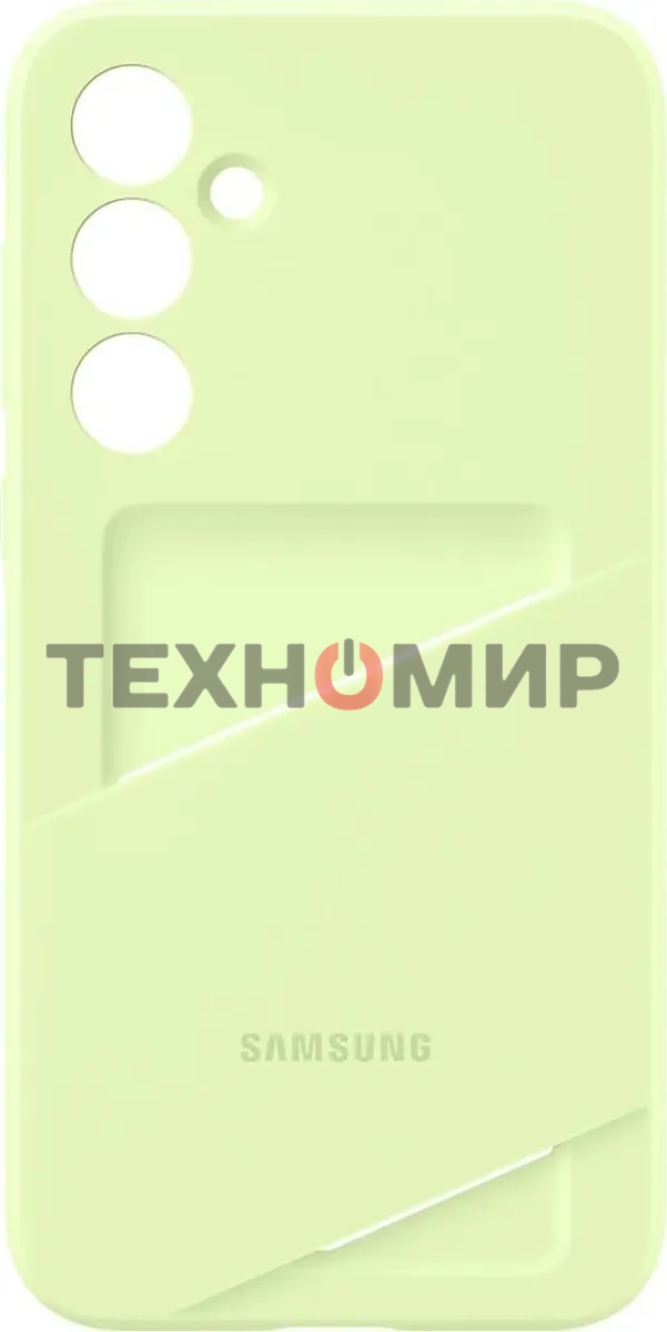 Чехол (клип-кейс) Samsung для Samsung Galaxy A35 Card Slot Case A35 лайм (EF-OA356TMEGRU)