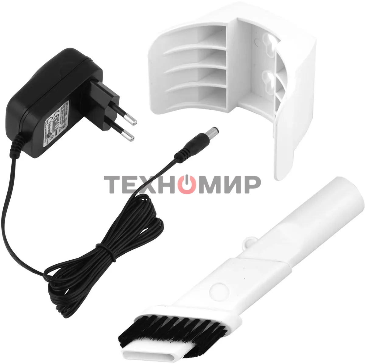 Пылесос вертикальный Coolfort CF-3003 белый, питание от аккумулятора, 260 Вт, уборка сухая, пылесборник 0.5 л, работа от АКБ max 40 мин.