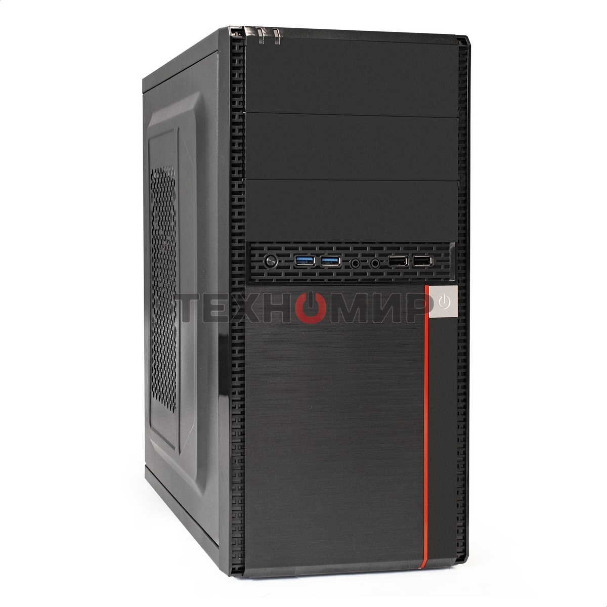 Компьютерный корпус Minitower ExeGate BA-204U-400W-8 (mATX, БП AA400 с вент. 8см, 2хUSB+2хUSB 3.0, аудио, черный)