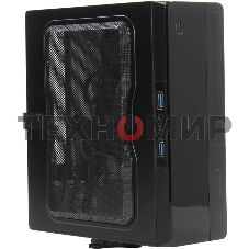 Компьютерный корпус Powerman EQ101BK slim ATX 200W Black 6117857 (8см Fan, 2* USB 3.0, Audio, PM-200ATX-PRO APFC)