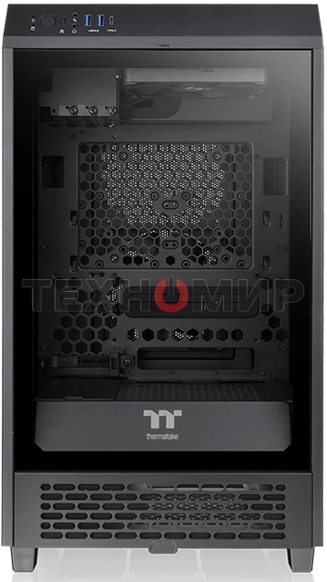 Компьютерный корпус Thermaltake The Tower 200 черный без БП miniITX 11x120мм 5x140мм 2xUSB 3.0 audio bott PSU