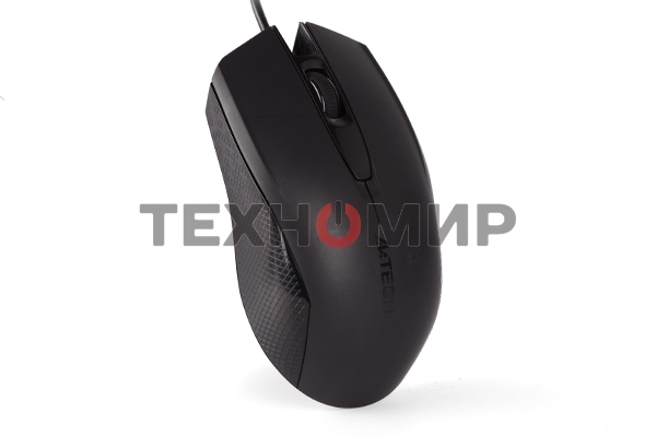 Мышь проводная A4Tech OP-760 черный, 1200 dpi, USB, кнопки - 3