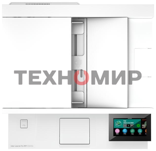 МФУ лазерное HP Color LaserJet Pro MFP 4303dw (5HH65A), A4, цветной, печ. 33 стр/мин., скан. до 44 изобр/мин. (ч/б) 35 изобр/мин. (цвет), 600x600 dpi (печать) 1200x1200 dpi (скан.), USB 2.0, Ethernet (RJ-45), Bluetooth