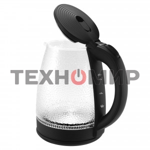 Чайник электрический Vitek VT-7003 1.7 л, 2200 Вт, стекло, черный
