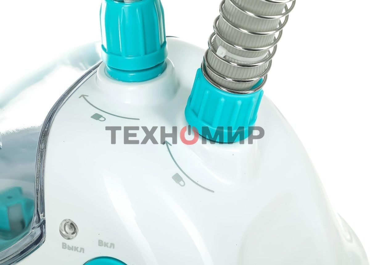 Отпариватель Kitfort КТ-957 белый/бирюзовый, 1500 Вт, 25 г/мин, 1900 мл