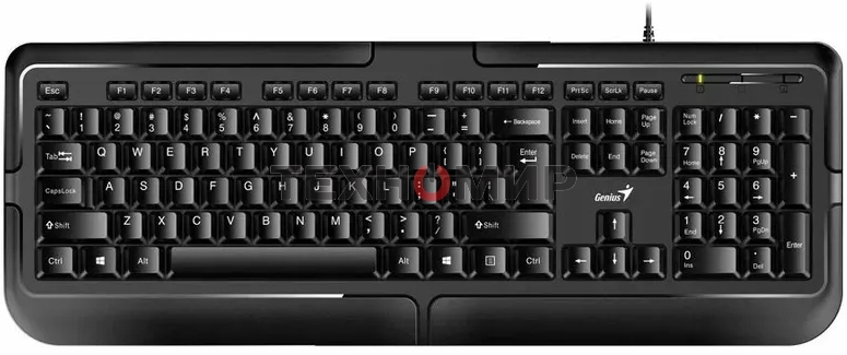 Клавиатура проводная Genius keyboard KB-118 II,RU,USB, черный