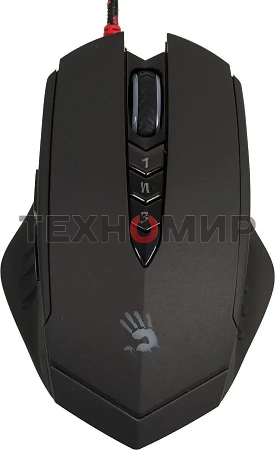 Мышь проводная A4Tech Bloody V8M Max черный, 12000 dpi, USB, кнопки - 10
