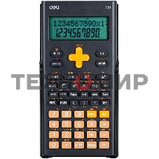 Калькулятор научный Deli E1720-black черный 12-разр.