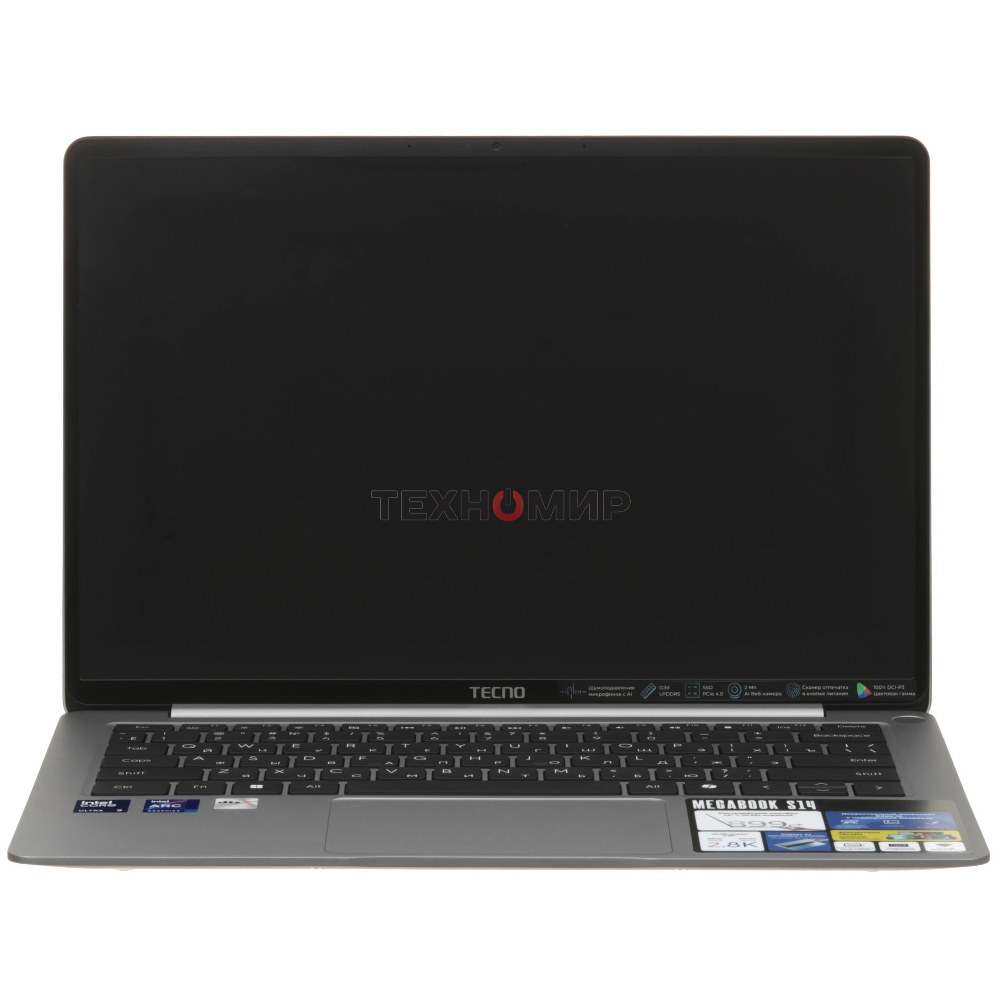Ноутбук Tecno MegaBook S14MM Core Ultra 9 185H 32Gb SSD 2Tb Intel Arc 14