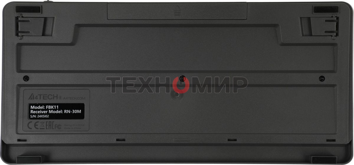 Клавиатура беспроводная A4Tech Fstyler FBK11, USB, Bluetooth/Радиоканал, черный/серый