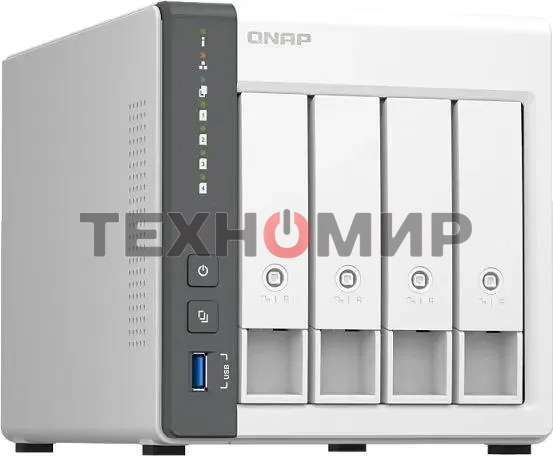 Сетевое хранилище NAS Qnap D4 (REV. C) 4-bay настольный Cortex-A55 RK3568B2