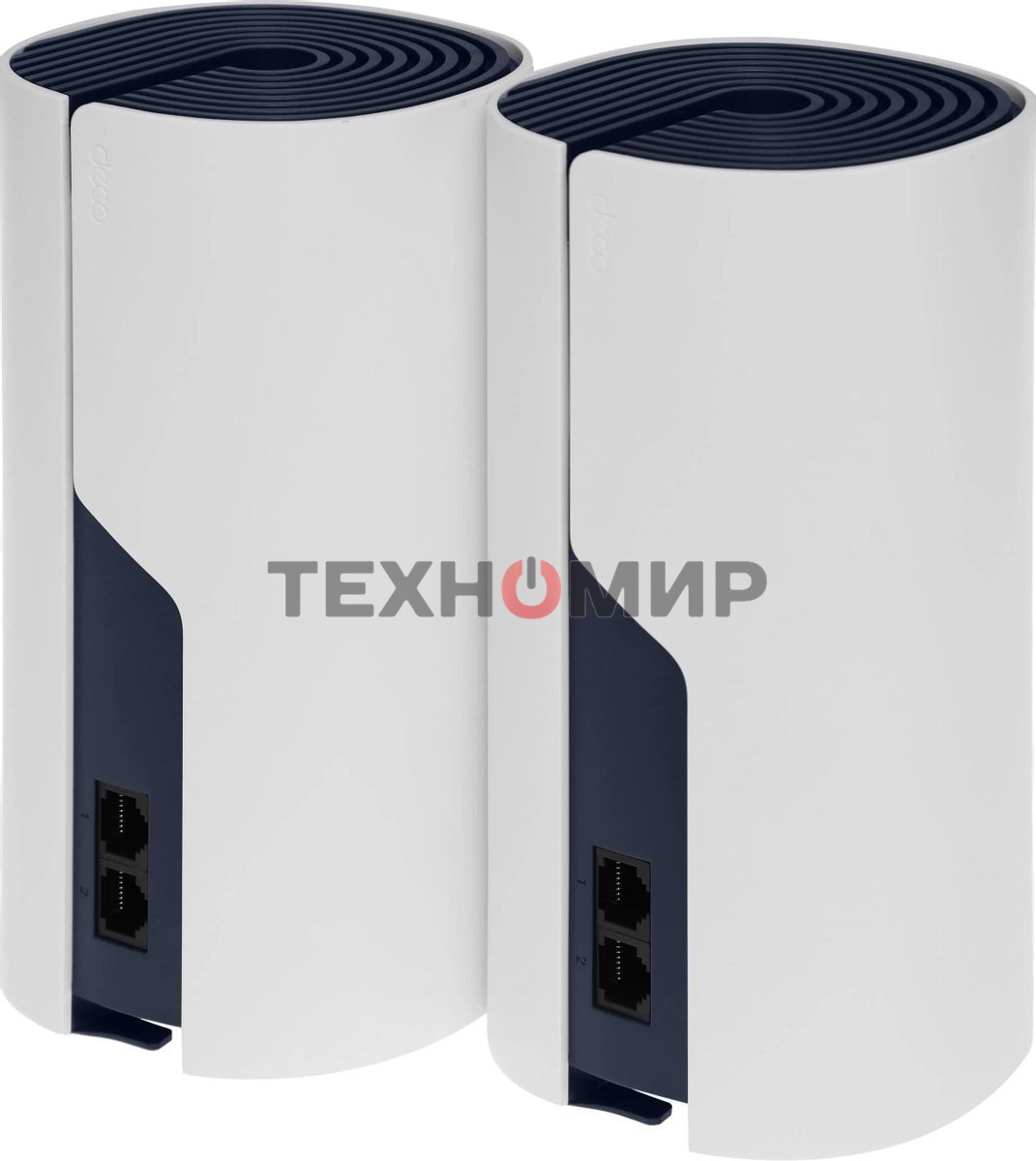 Бесшовный Mesh роутер TP-Link DECO P9 (2-PACK) AC1200 10/100/1000BASE-TX белый (упак.:2шт)