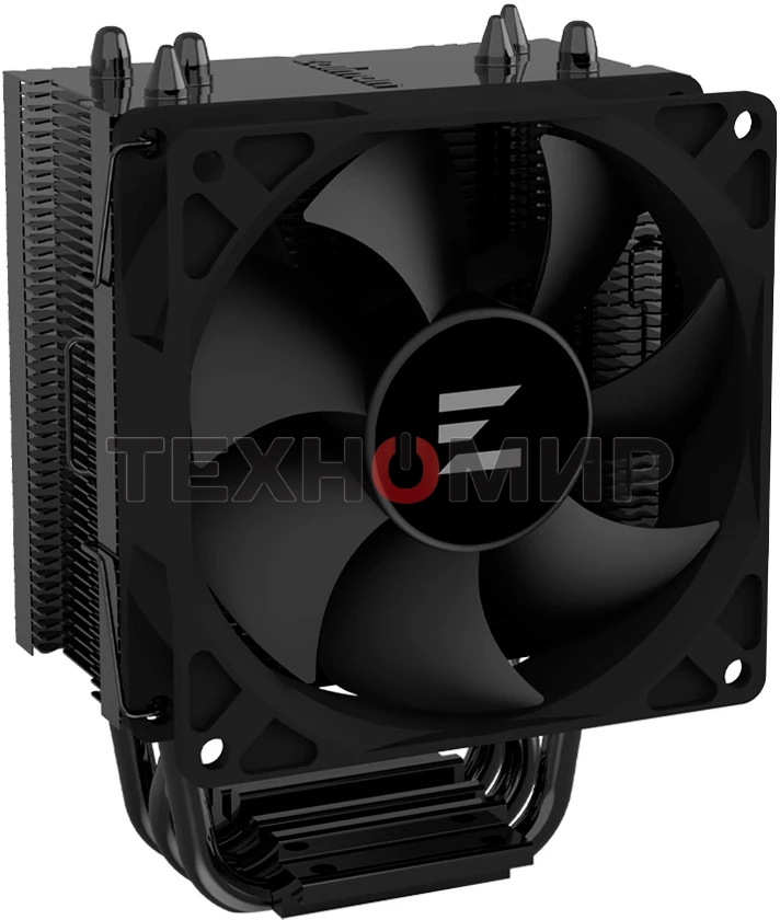 Кулер ZALMAN CNPS4X BLACK V2, 92мм FAN, 3 HEAT PIPES, 4-PIN PWM, 800-2000 RPM, 29DBA, HYDRO BEARING, LGA1851/1700, AM5/AM4, screw type installation