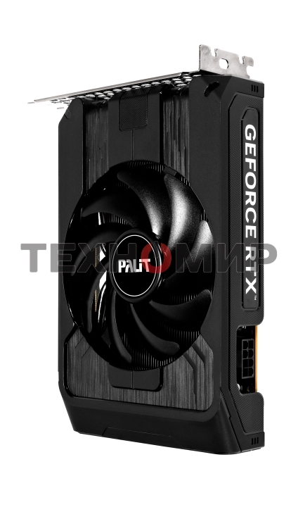 Видеокарта Palit GeForce RTX 5050 StormX OC, NVIDIA RTX 5050, 8 ГБ GDDR6, 128 бит, PCI-e 5.0, 1xHDMI, 3xDP, 2617 МГц