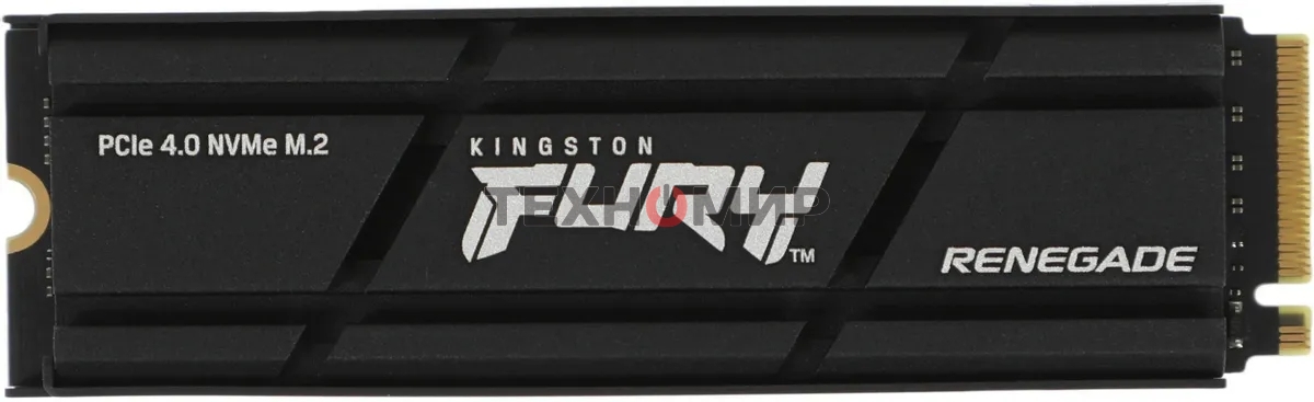 Накопитель SSD Kingston Fury Renegade, 4Tb, PCIe 4.0 x4, M.2 2280, NVMe, R/W 7300/7000, с радиатором