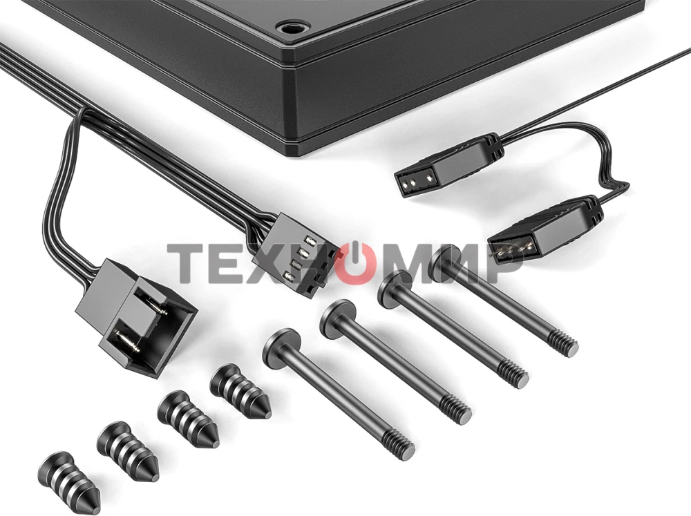 Вентилятор для корпуса ID-COOLING AS-140-ARGB-K черный, 140 мм, 1800 об/мин, 24.9 дБ, 4 pin