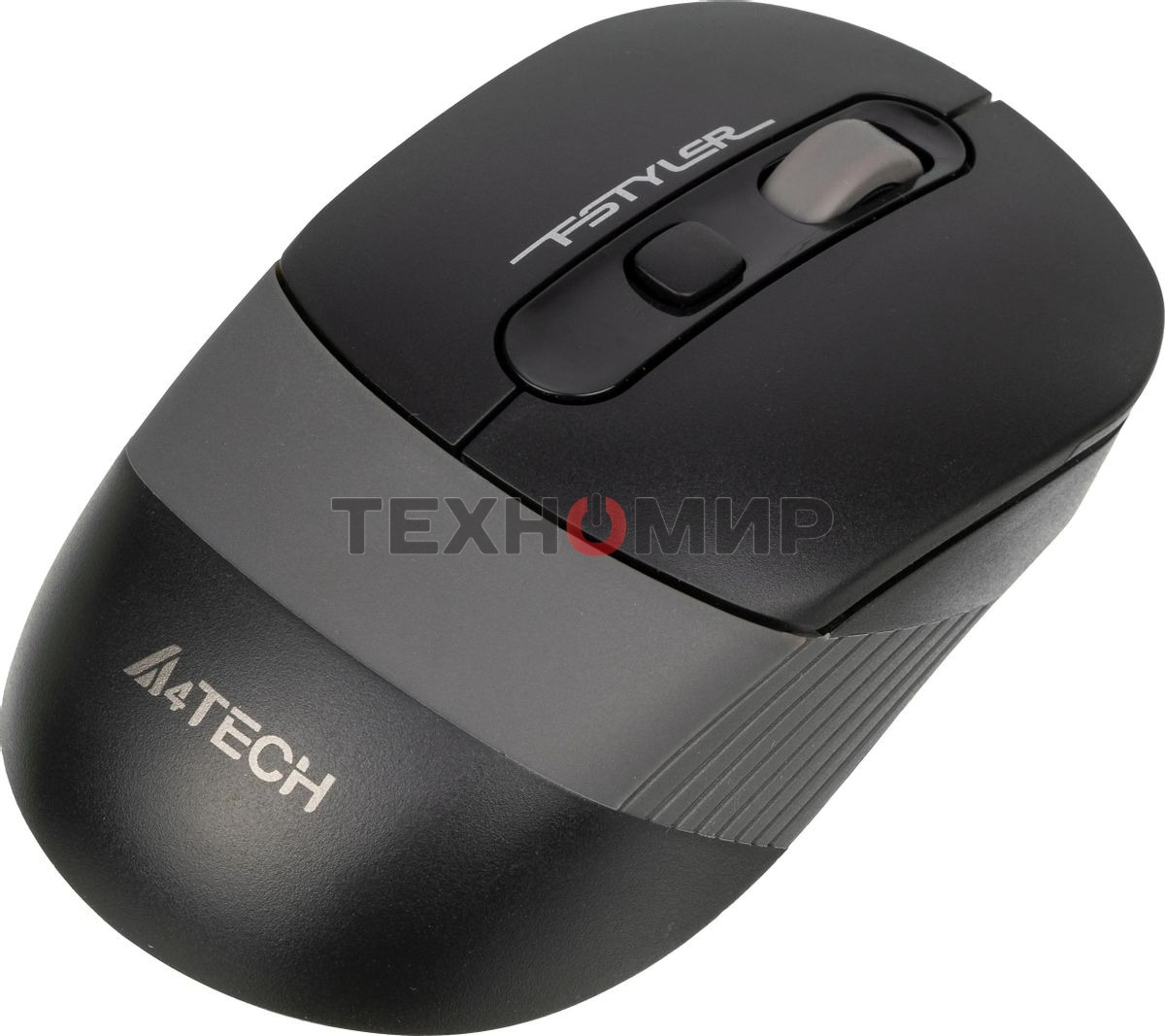 Мышь беспроводная A4Tech Fstyler FG10S черный/серый, 2000 dpi, радиоканал, USB, кнопки - 4