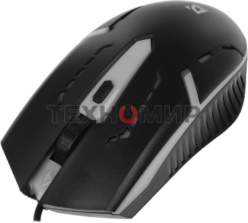 Мышь проводная Defender Flash MB-600L черный, 1200 dpi, USB, кнопки - 4