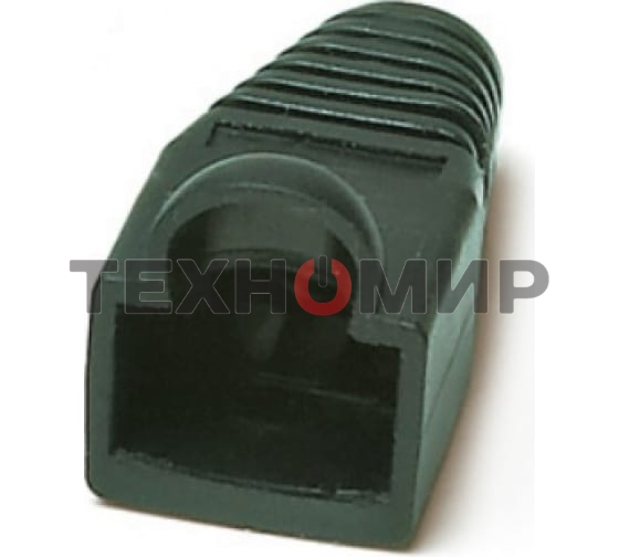 Изолирующий колпачок Hyperline BOOT-BK-10 для разъемов RJ-45, черный (10 шт.)