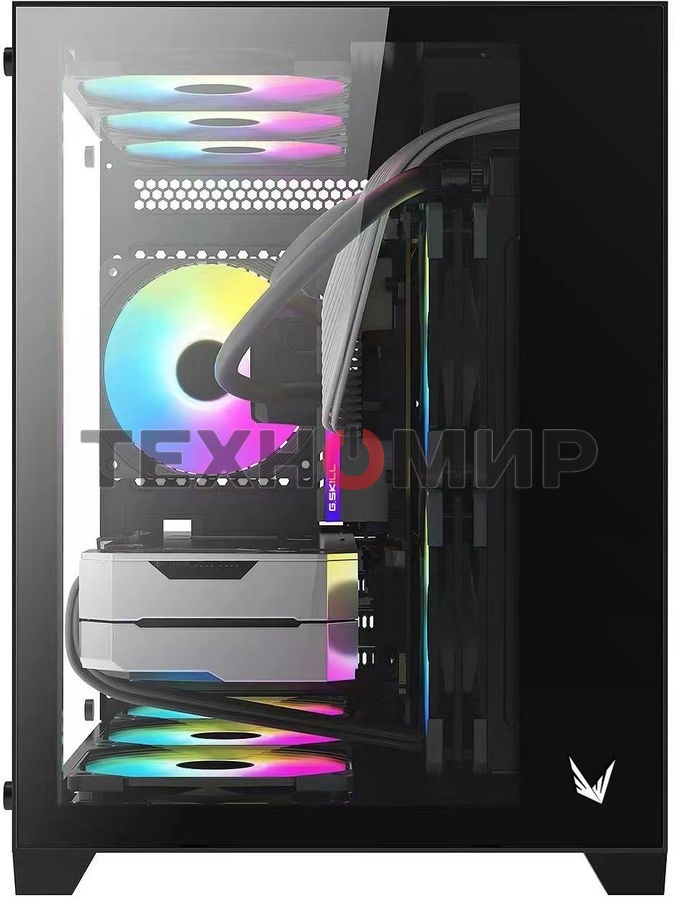 Компьютерный корпус AeroCool/Formula Crystal Z5 черный без БП mATX 1x120мм 2xUSB 2.0 1xUSB 3.0 audio bott PSU