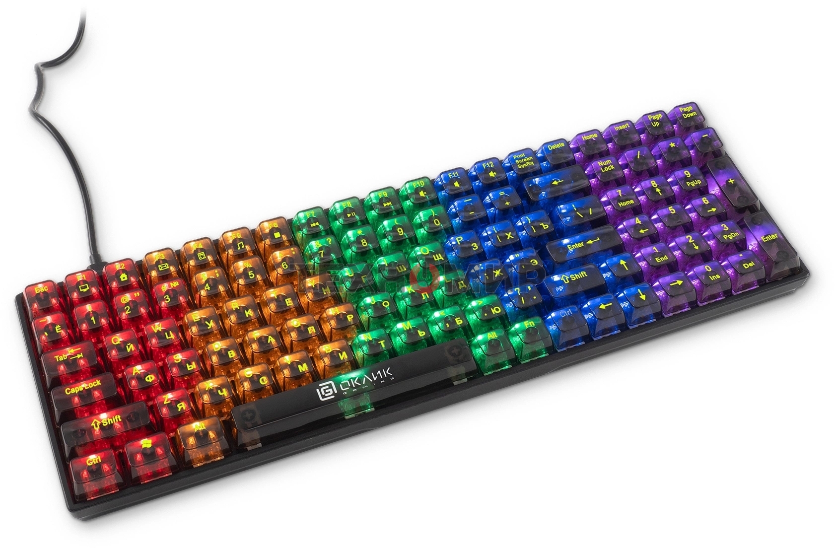 Клавиатура Oklick 915GK проводная, USB Type-A, чёрный