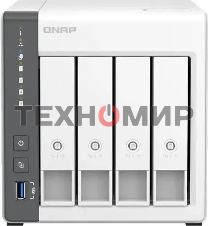Сетевое хранилище NAS Qnap D4 (REV. C) 4-bay настольный Cortex-A55 RK3568B2